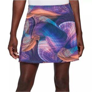 Slazenger Flounce 15'' Athletic Digi Multi Color Marble Golf Skort Size XS